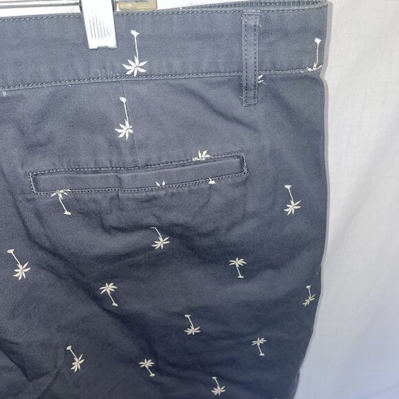 Disney Junk Food Casual Shorts Mens Size XL Gray Zip Fly Pockets Palm Trees - Picture 10 of 12